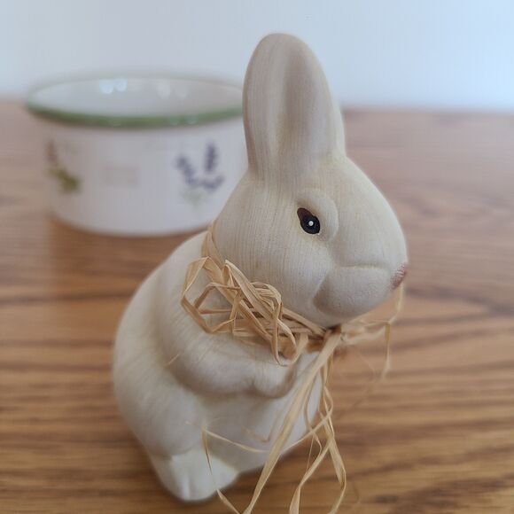 Ceramic Spring Lot Herb Garden Ramekin Pottery Bunny Rabbit Candle Tart - Picture 3 of 10